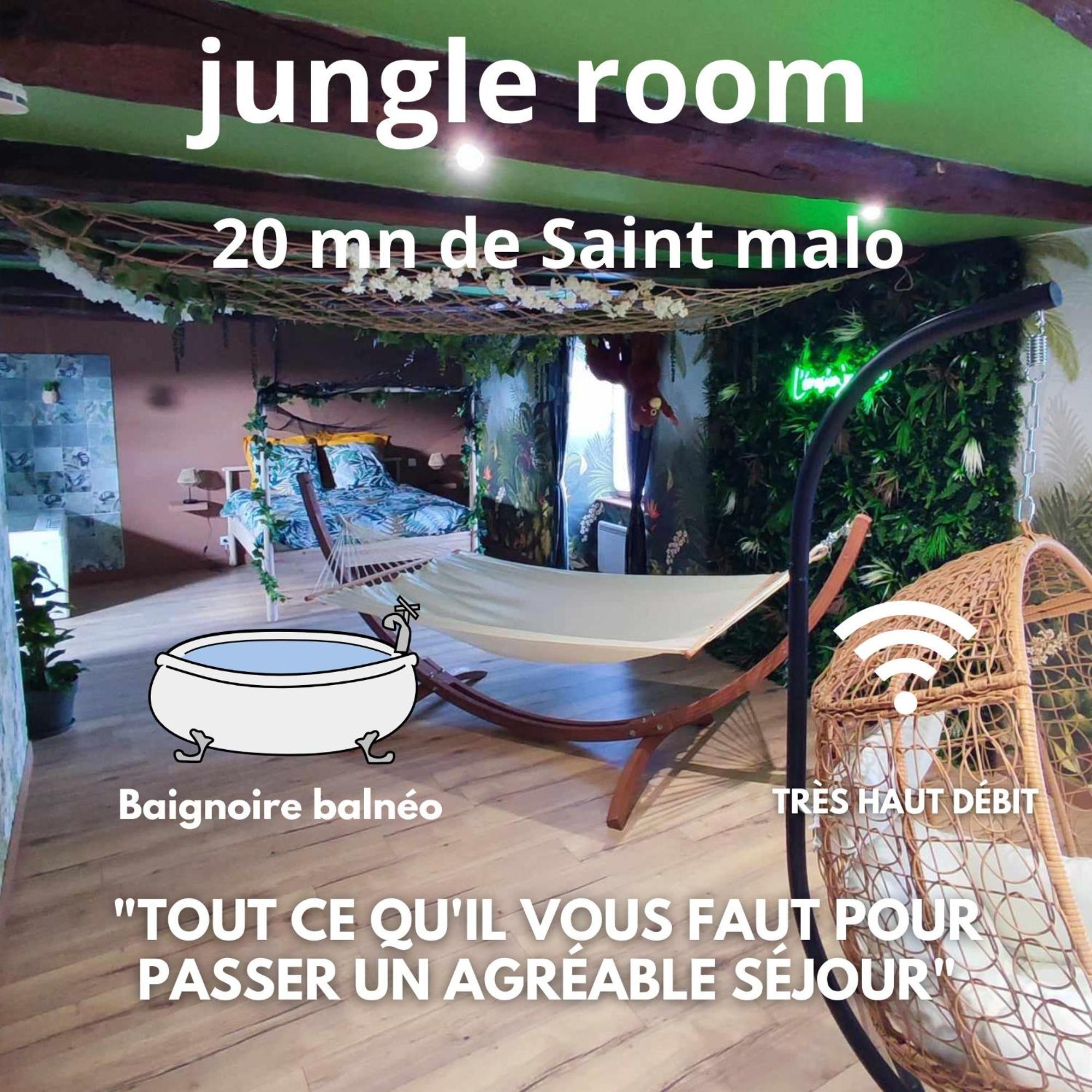 Apartament L'Evasion Jungle Saint-Pierre-de-Plesguen Zewnętrze zdjęcie